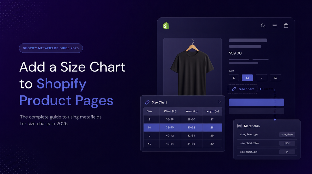 How to Add a Size Chart to Shopify Product Pages image
