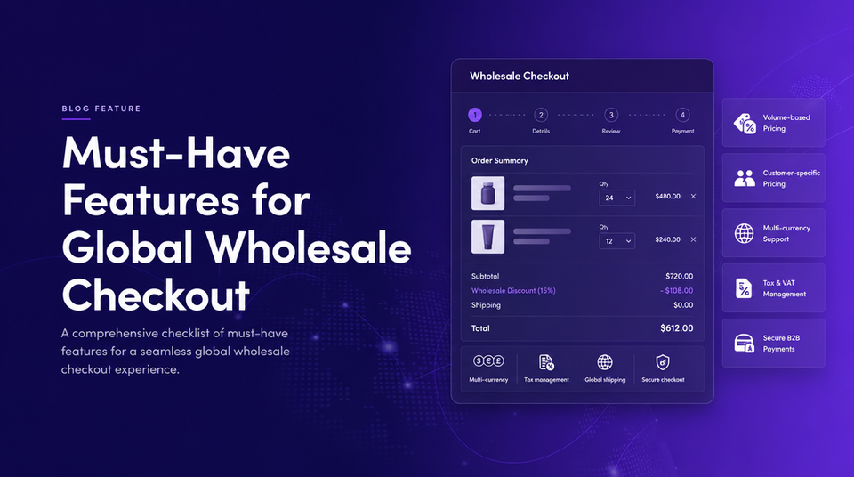Must-Have Features for Global Wholesale Checkout article illustration