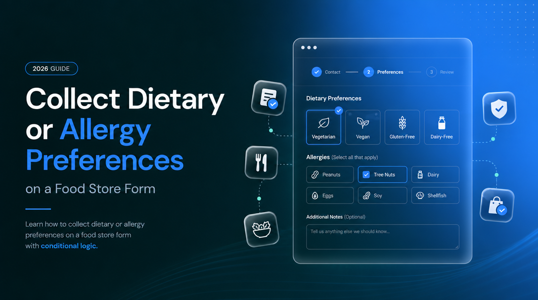 How to Collect Dietary or Allergy Preferences on a Food Store Form image