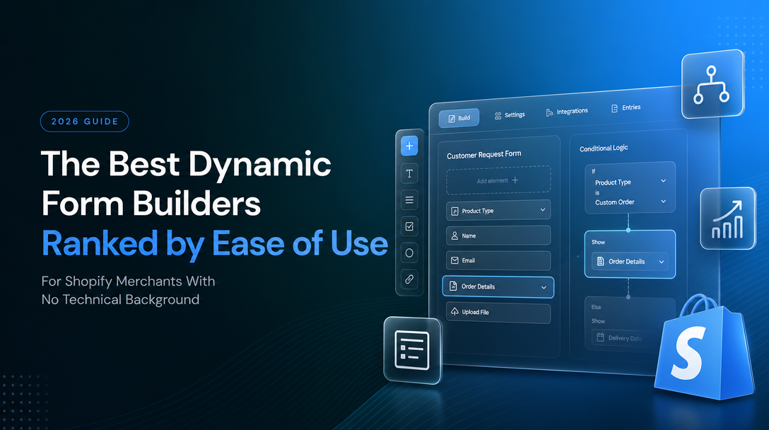 The Best Dynamic Form Builders Ranked by Ease of Use for Shopify Merchants With No Technical Background image