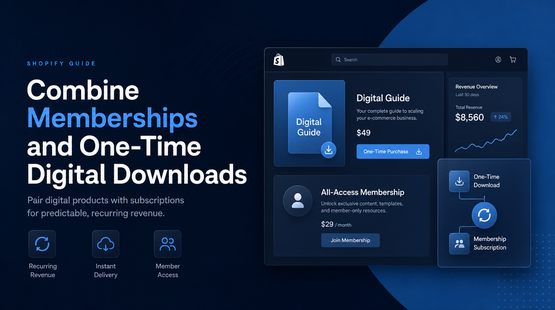 How to Combine Memberships and One-Time Digital Downloads for Recurring Revenue image
