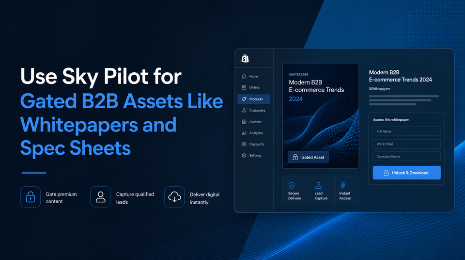 How to Use Sky Pilot for Gated B2B Assets Like Whitepapers and Spec Sheets article illustration
