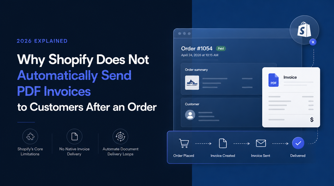 Why Shopify Does Not Automatically Send PDF Invoices to Customers After an Order image