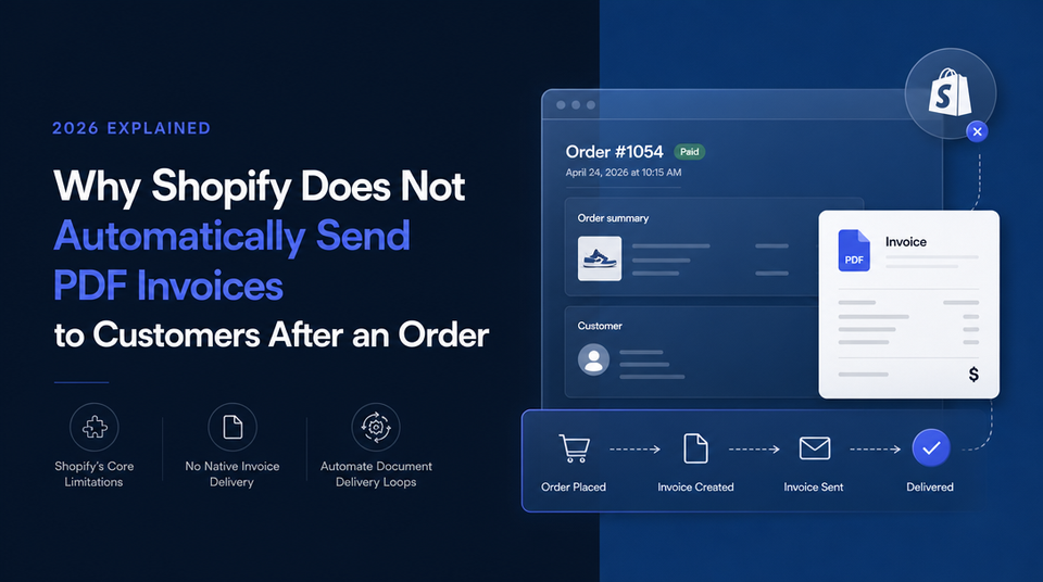 Why Shopify Does Not Automatically Send PDF Invoices to Customers After an Order