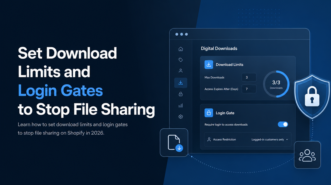 How to Set Download Limits and Login Gates to Stop File Sharing image