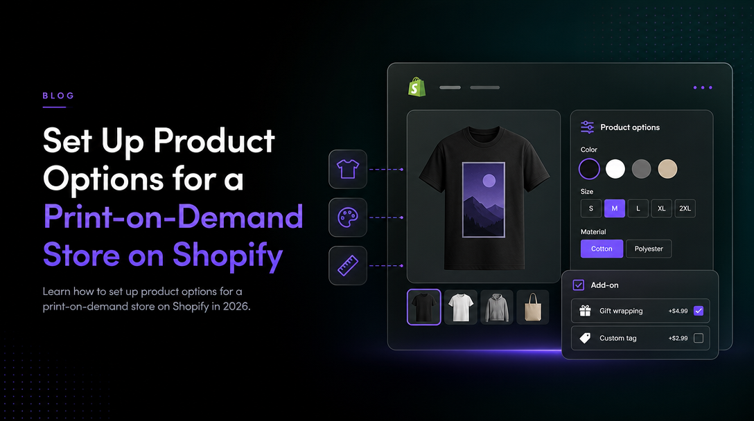 How to Set Up Product Options for a Print-on-Demand Store on Shopify image