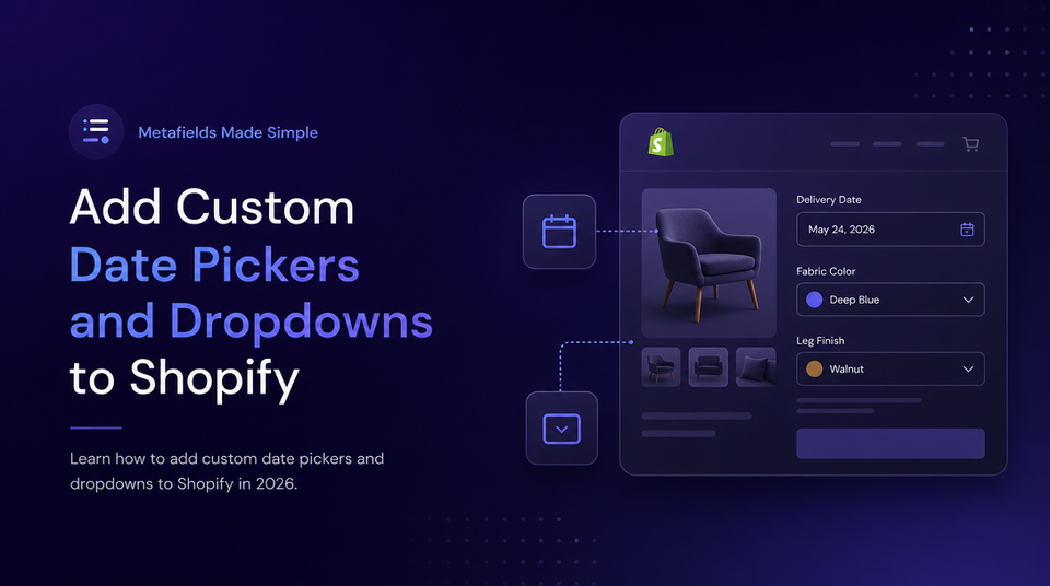 How to Add Custom Date Pickers and Dropdowns to Shopify article illustration