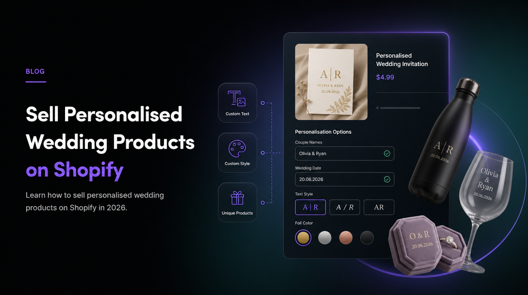 How to Sell Personalised Wedding Products on Shopify image