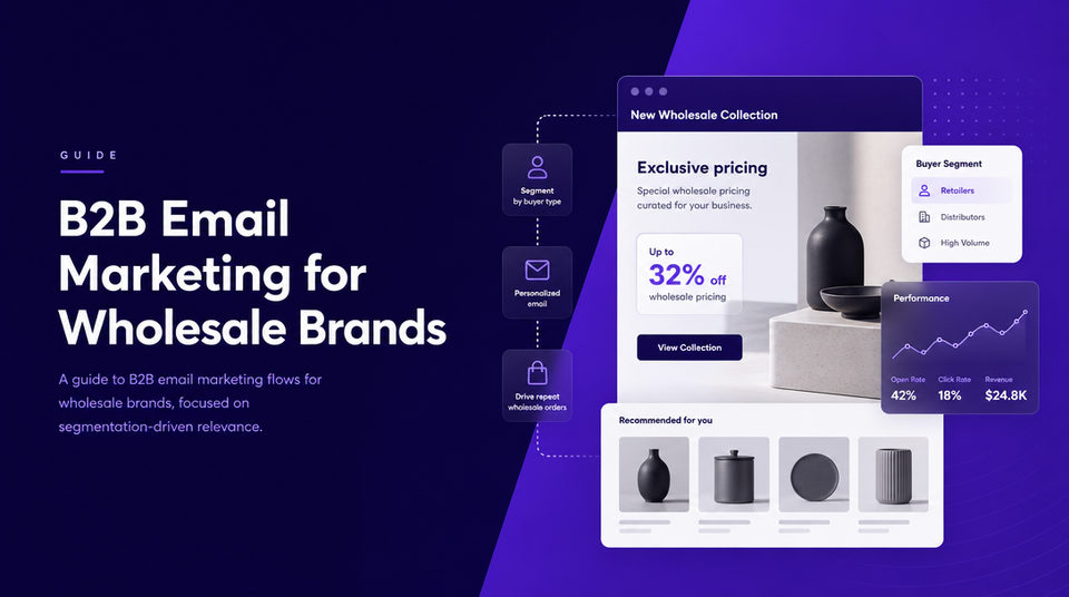 B2B Email Marketing for Wholesale Brands: The Flows That Convert article illustration