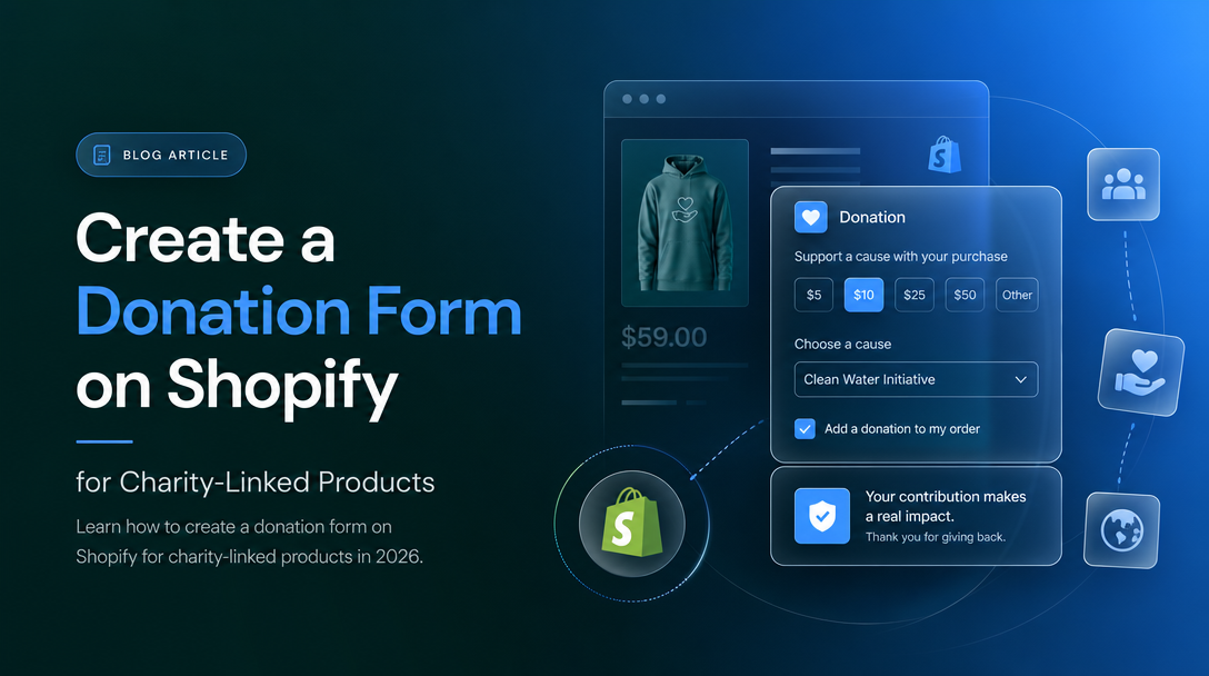 How to Create a Donation Form on Shopify for Charity-Linked Products image