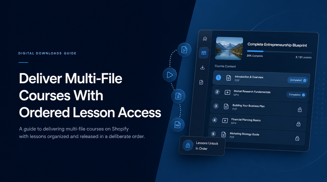 How to Deliver Multi-File Courses With Ordered Lesson Access with Sky Pilot image