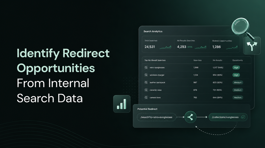 How to Identify Redirect Opportunities From Internal Search Data image