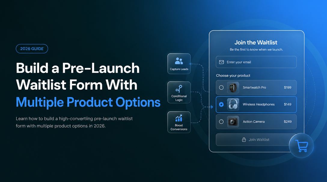 How to Build a Pre-Launch Waitlist Form With Multiple Product Options image