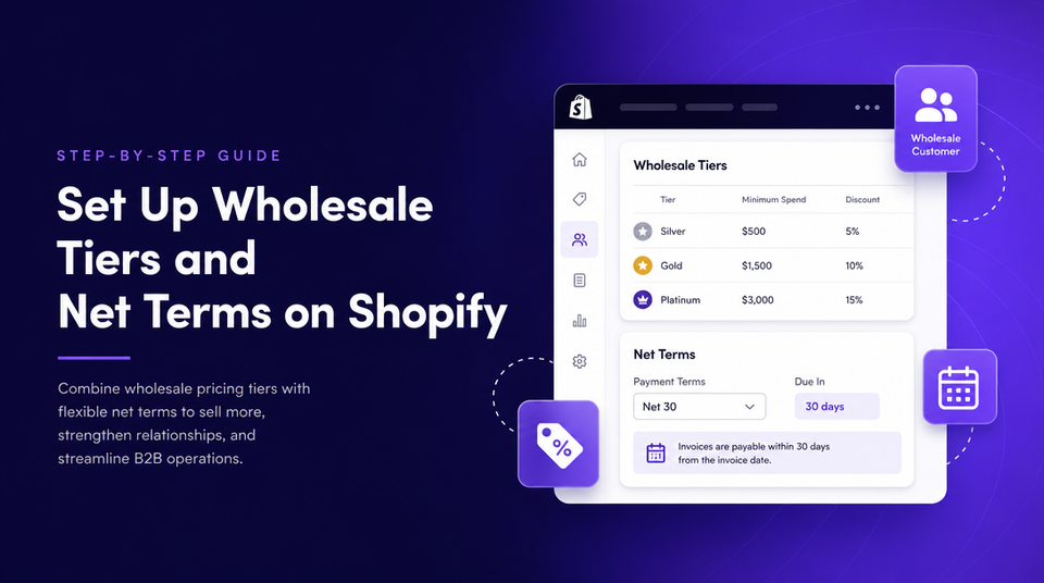 How to Set Up Wholesale Tiers and Net Terms on Shopify article illustration