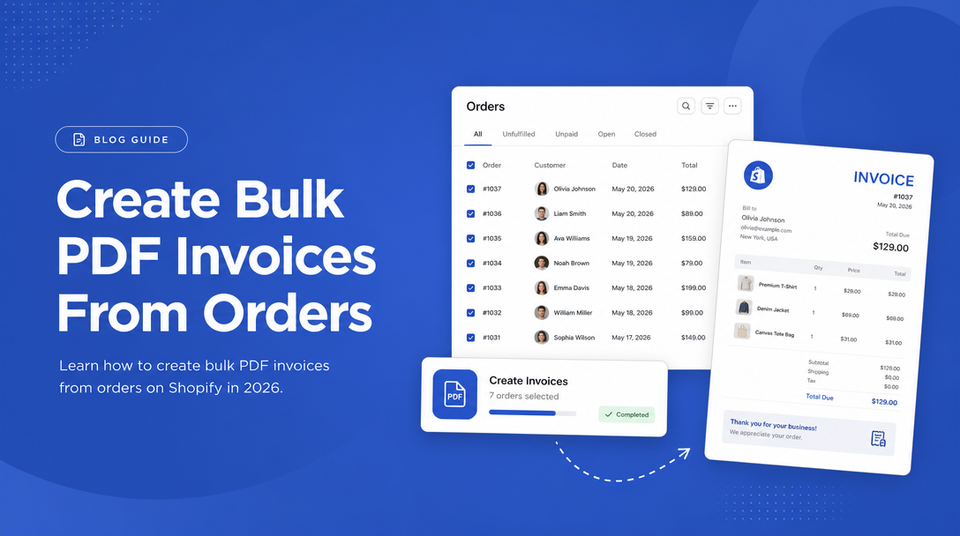 Create Bulk PDF Invoices From Orders article illustration