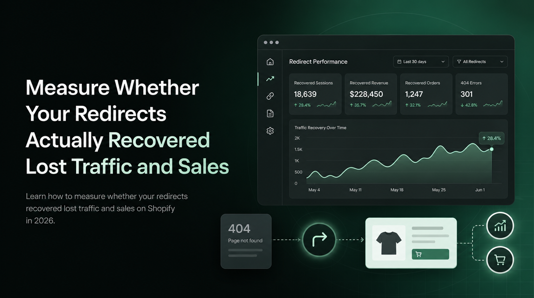 How to Measure Whether Your Redirects Actually Recovered Lost Traffic and Sales image