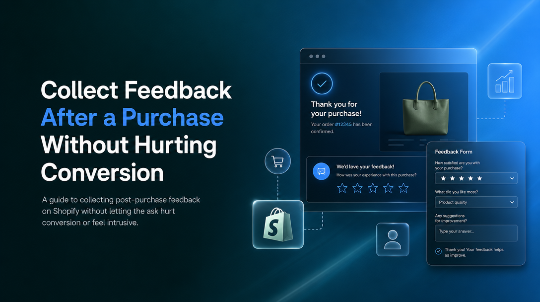 How to Collect Feedback After a Purchase Without Hurting Conversion image