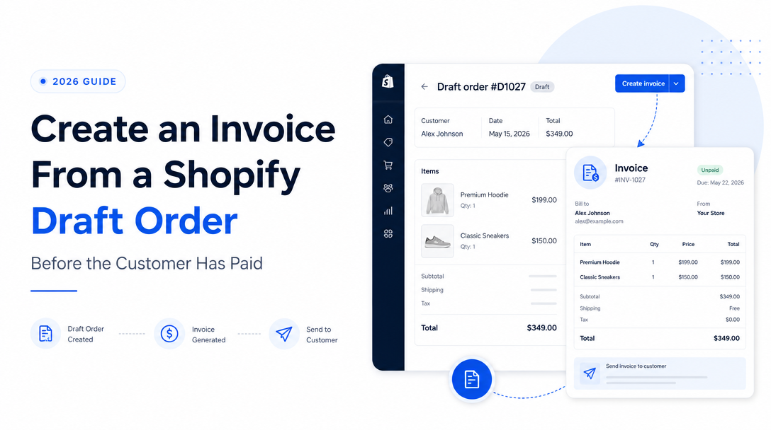 How to Create an Invoice From a Shopify Draft Order Before the Customer Has Paid image