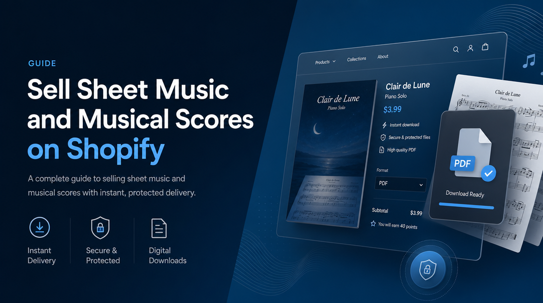 How to Sell Sheet Music and Musical Scores on Shopify image