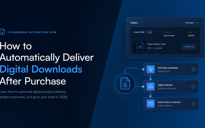 How to Automatically Deliver Digital Downloads After Purchase article illustration
