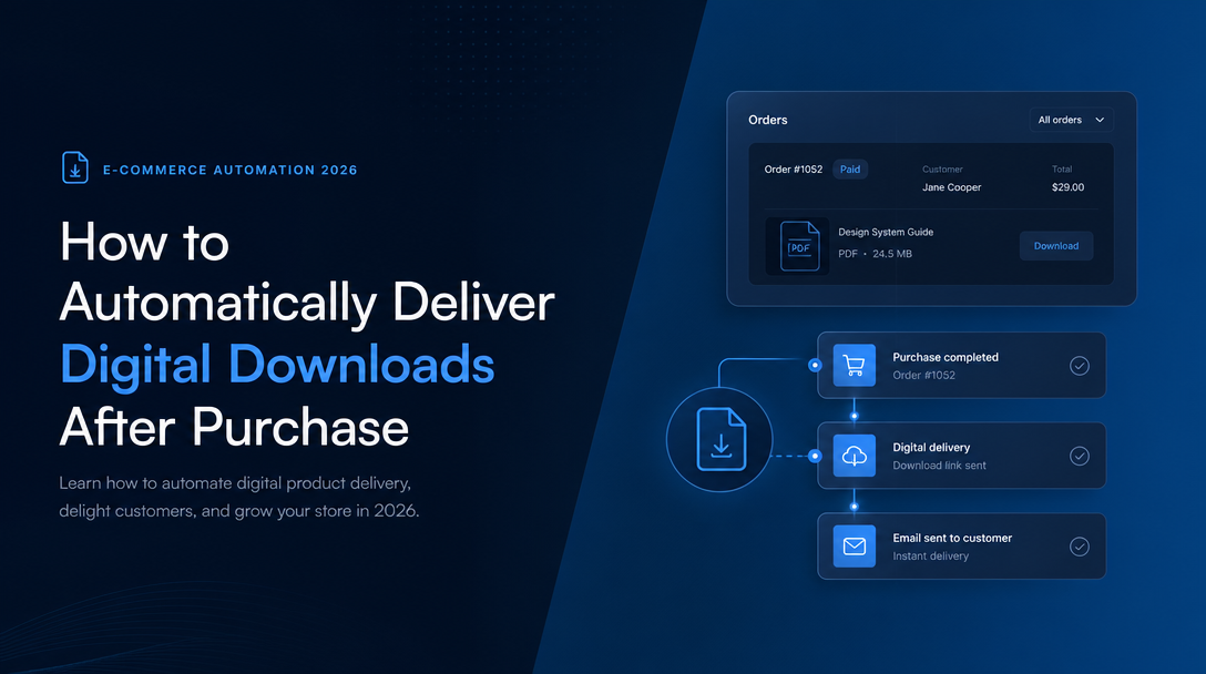 How to Automatically Deliver Digital Downloads After Purchase image