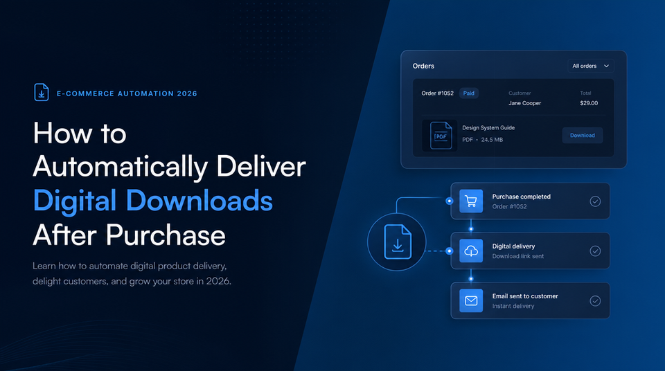 How to Automatically Deliver Digital Downloads After Purchase article illustration