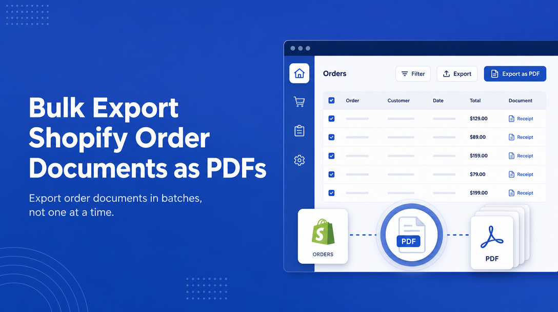How to Bulk Export Shopify Order Documents as PDFs image