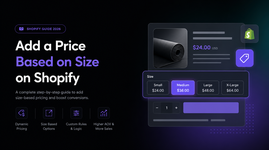 How to Add a Price Based on Size on Shopify image