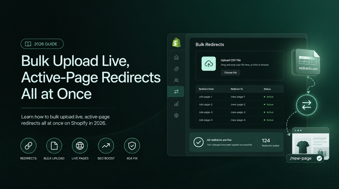 How to Bulk Upload Live, Active-Page Redirects All at Once image