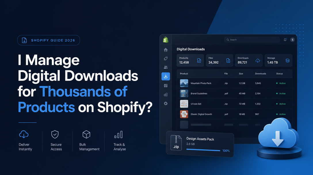 How to I Manage Digital Downloads for Thousands of Products on Shopify? image
