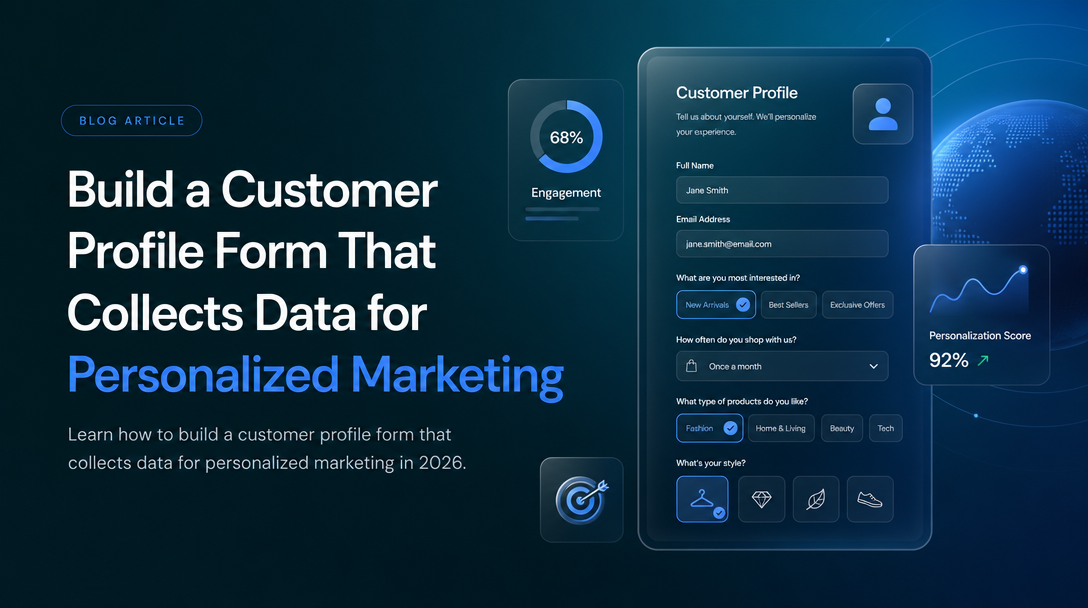 How to Build a Customer Profile Form That Collects Data for Personalized Marketing image