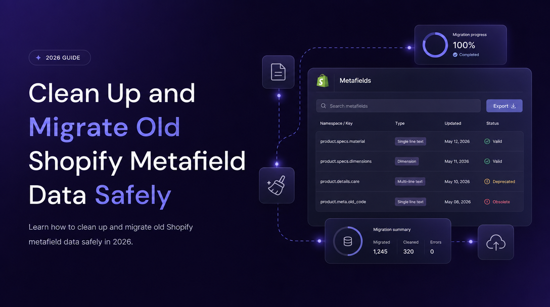 How to Clean Up and Migrate Old Shopify Metafield Data Safely image