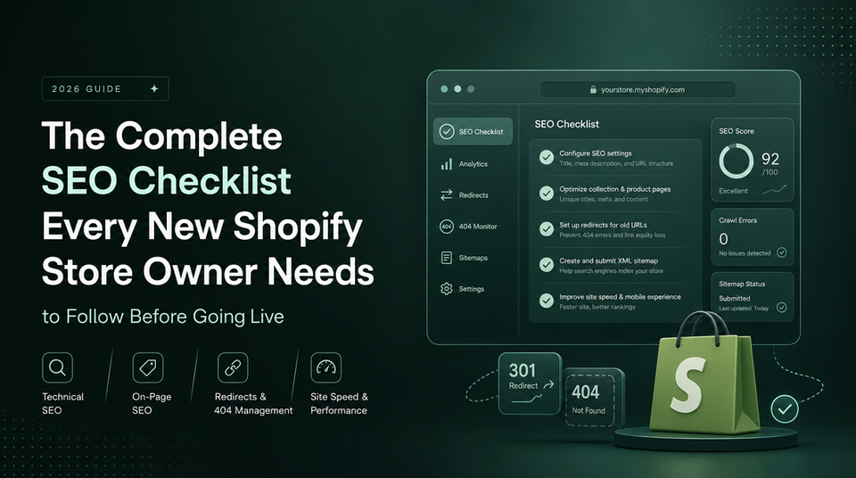 The Complete SEO Checklist Every New Shopify Store Owner Needs to Follow Before Going Live article illustration