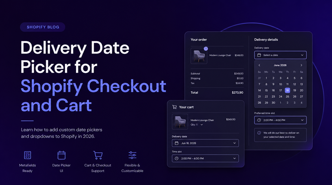How to Create a Delivery Date Picker for Shopify Checkout and Cart image