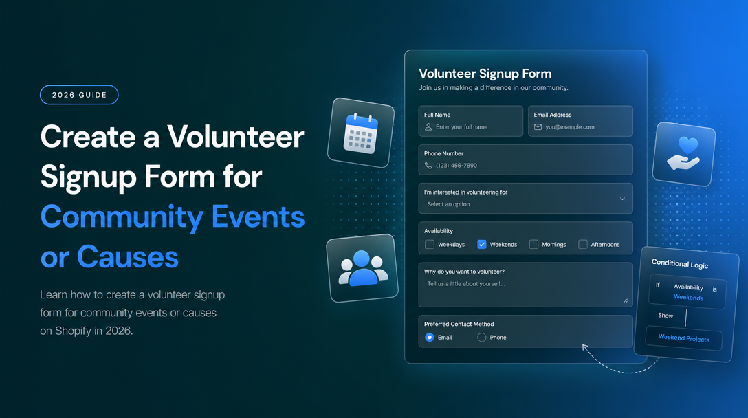 How to Create a Volunteer Signup Form for Community Events or Causes image
