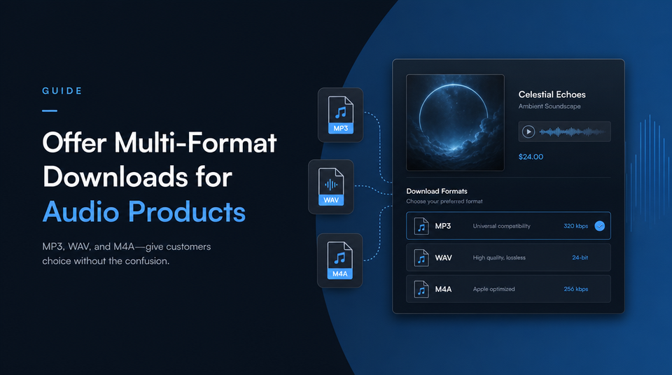 How to Offer Multi-Format Downloads for Audio Products article illustration