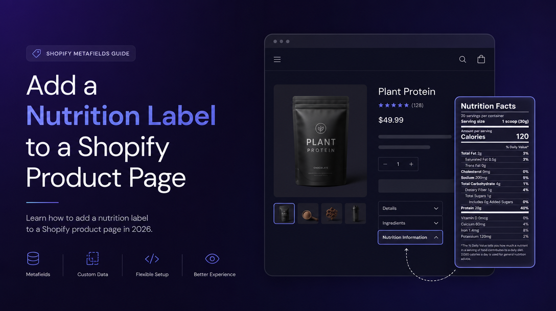 How to Add a Nutrition Label to a Shopify Product Page image