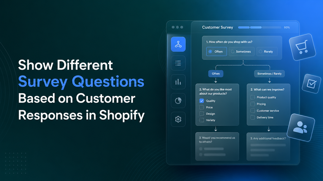 How to Show Different Survey Questions Based on Customer Responses in Shopify image