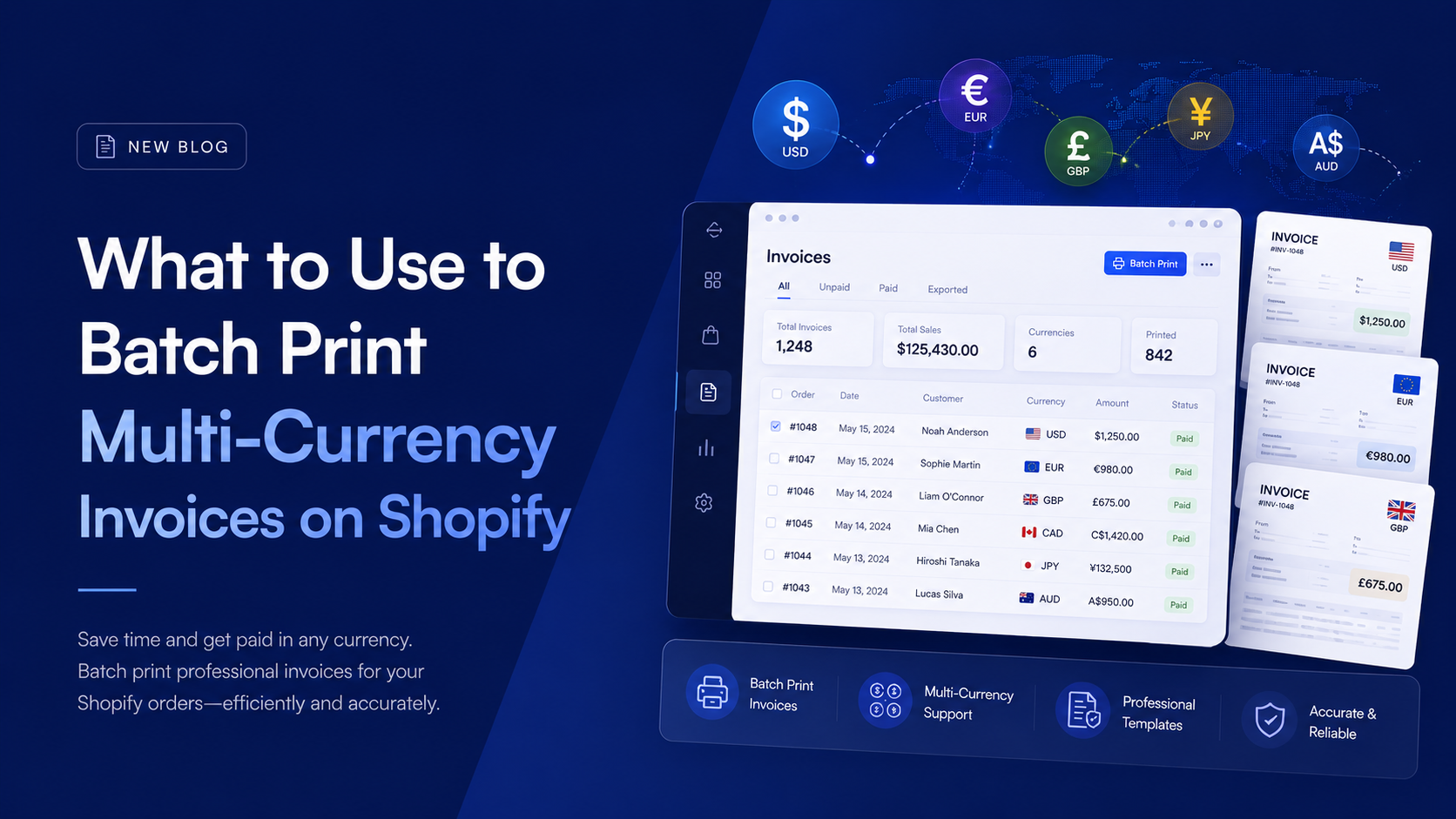What to Use to Batch Print Multi-Currency Invoices on Shopify image