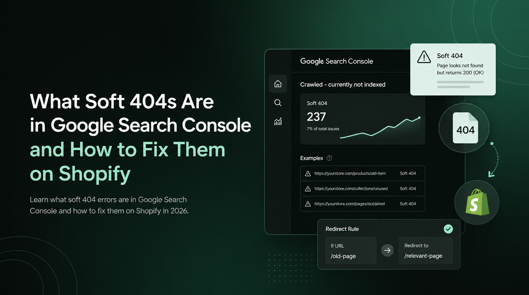 What Soft 404s Are in Google Search Console and How to Fix Them on Shopify image