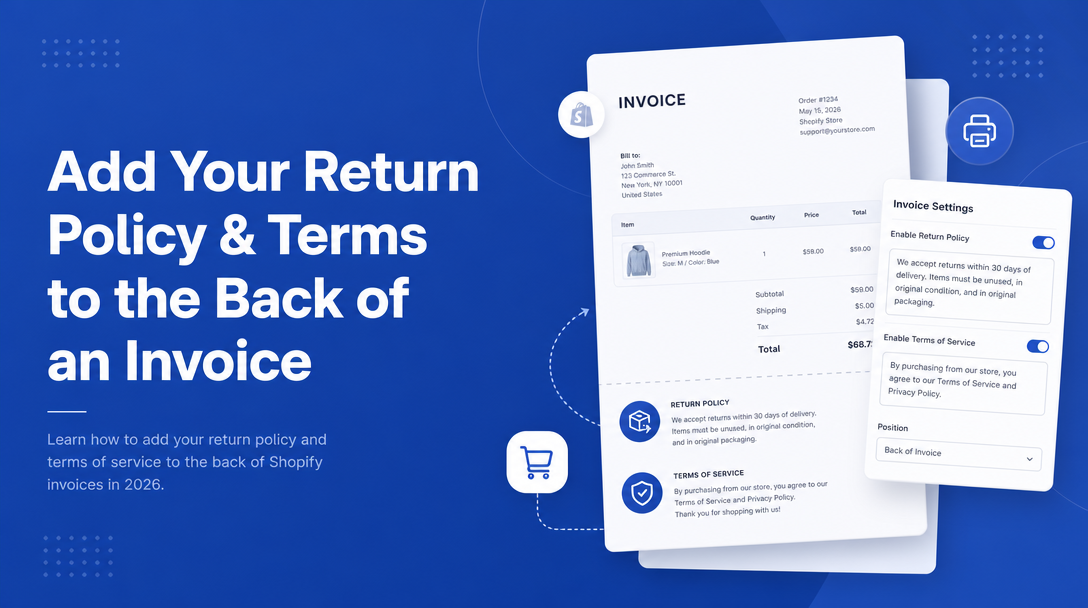 How to Add Your Return Policy and Terms to the Back of an Invoice image