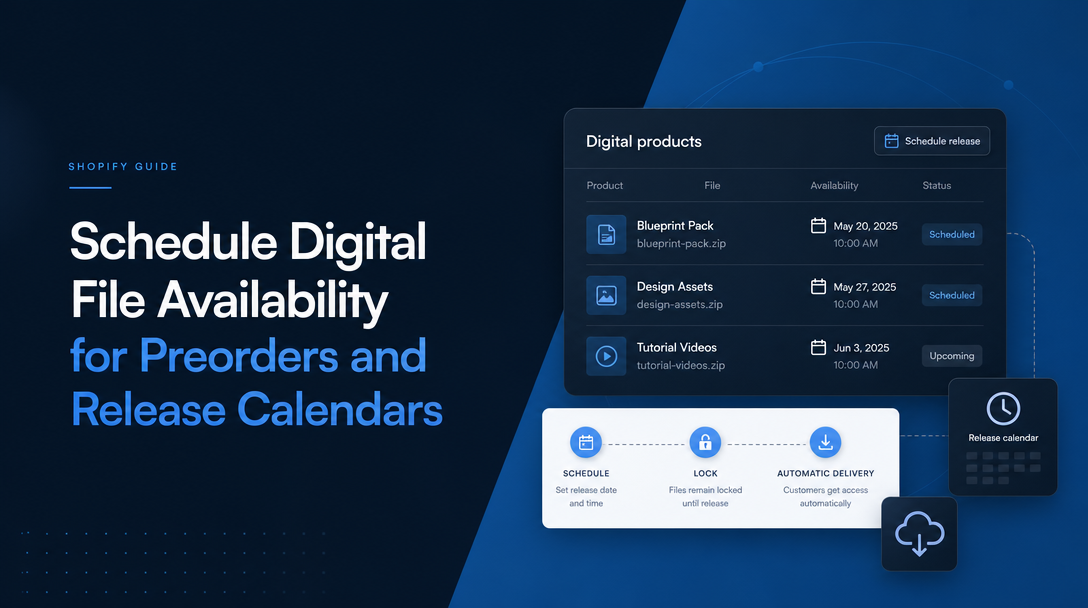How to Schedule Digital File Availability for Preorders and Release Calendars image