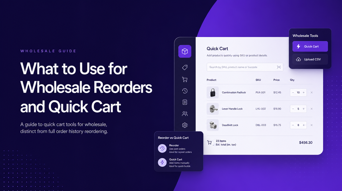 What to Use for Wholesale Reorders and Quick Cart on Shopify image