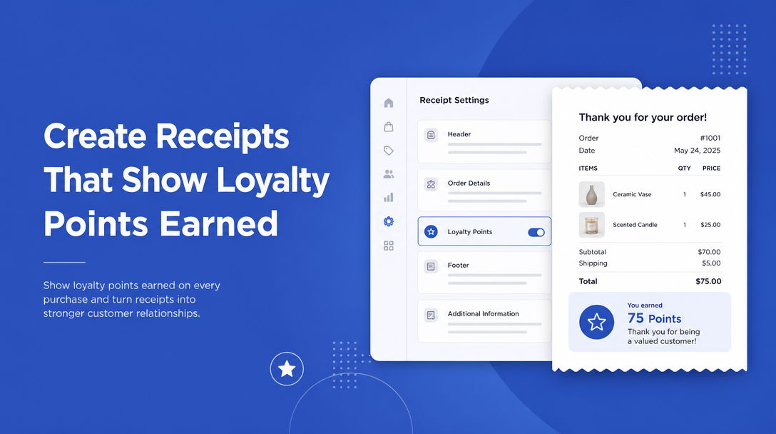 How to Create Receipts That Show Loyalty Points Earned on the Purchase image