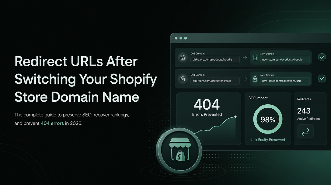 How to Redirect URLs After Switching Your Shopify Store Domain Name image