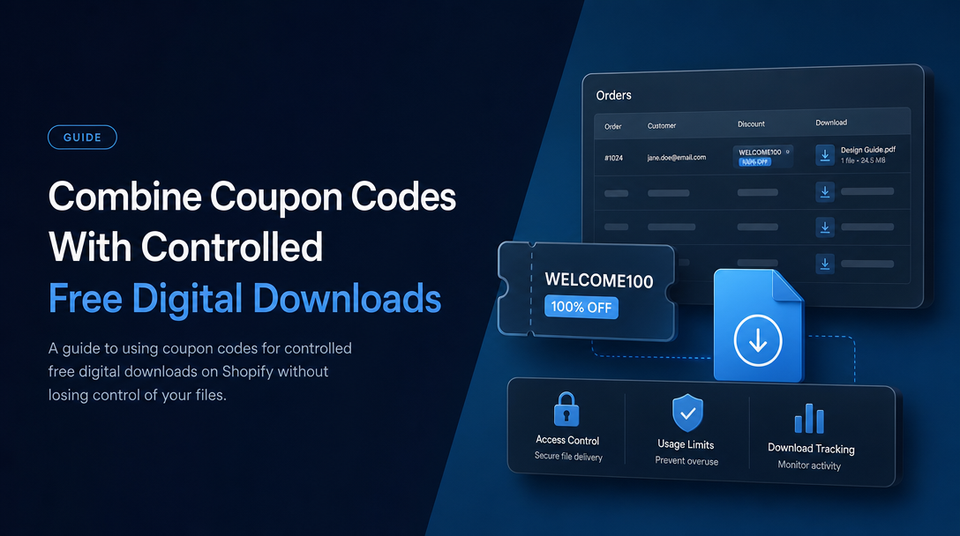 How to Combine Coupon Codes With Controlled Free Digital Downloads article illustration