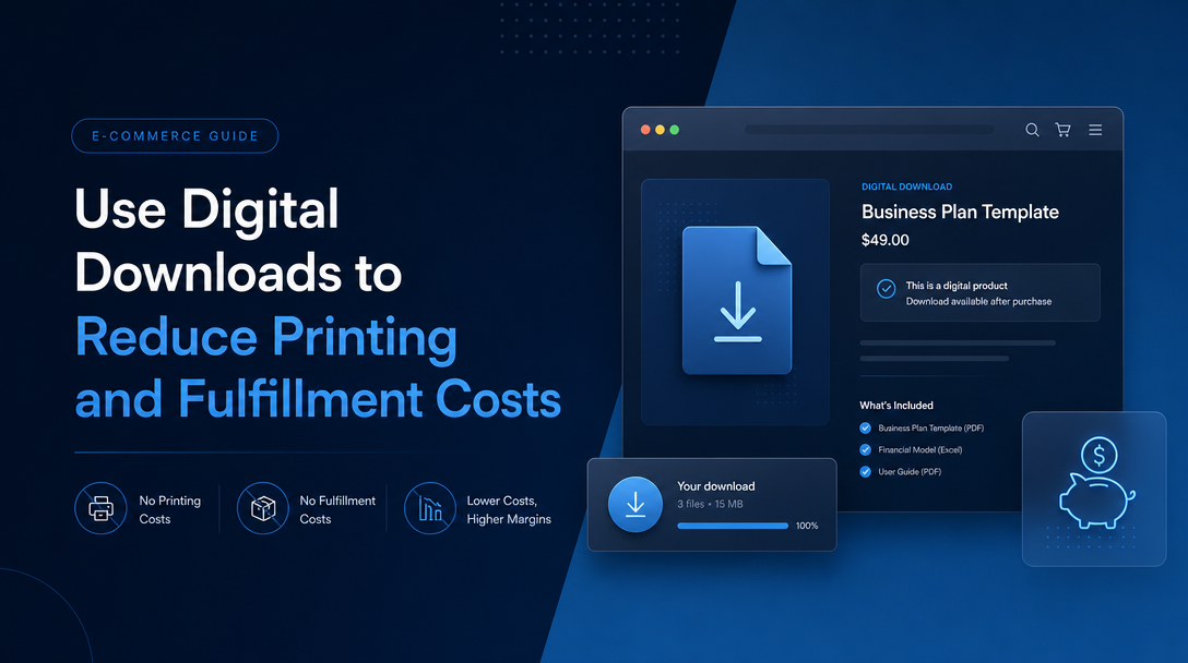 How to Use Digital Downloads to Reduce Printing and Fulfillment Costs image