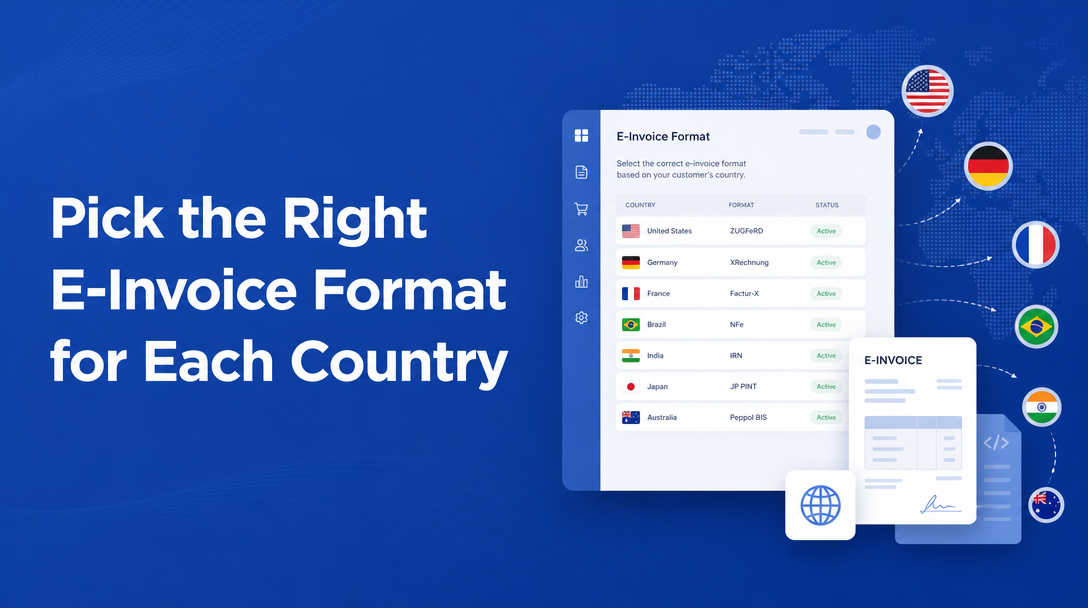 How to Pick the Right E-Invoice Format for Each Country