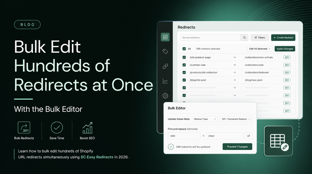How to Bulk Edit Hundreds of Redirects at Once With the Bulk Editor image