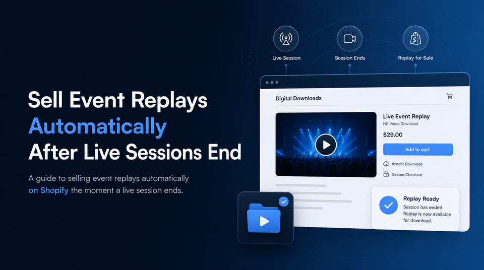 How to Sell Event Replays Automatically After Live Sessions End article illustration